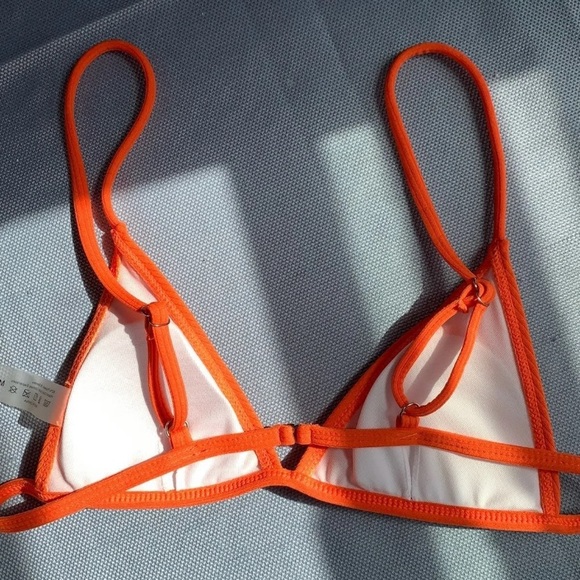 Orange Rib Knit Bikini Set - Picture 4 of 4
